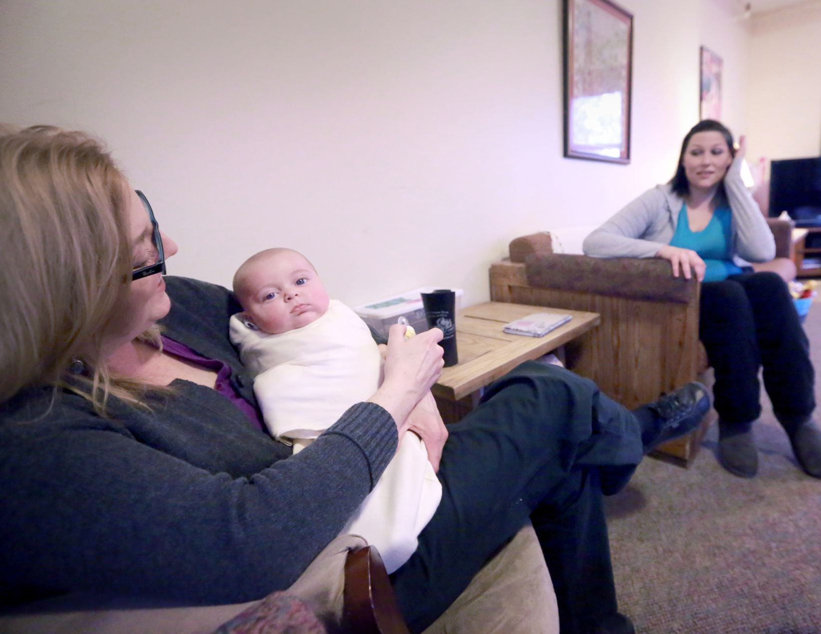 Anne, James and Linda Van Tol at ARC house